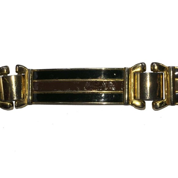 Gucci Gold Tone Green and Brown Enamel Belt main image 6